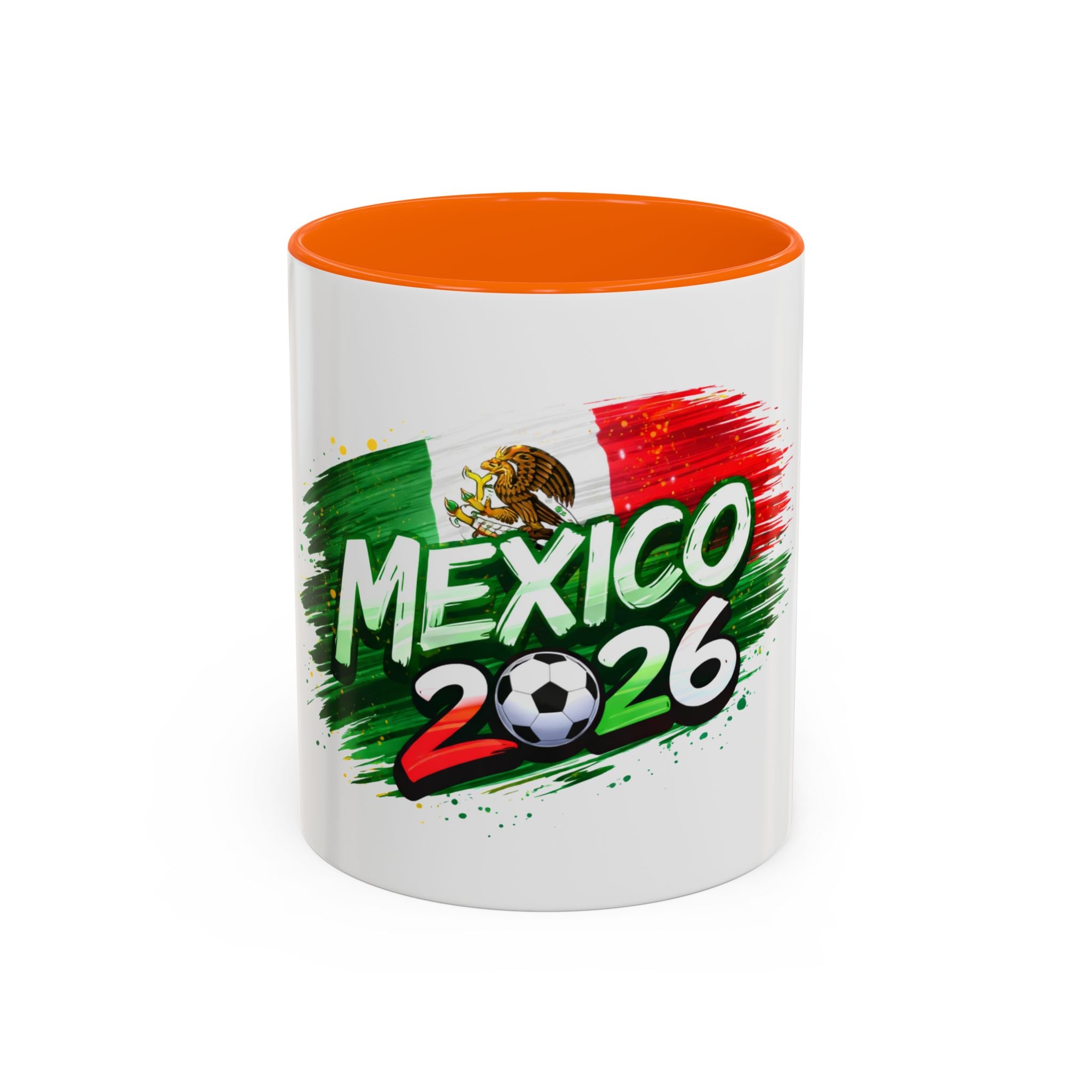Mexico 2026 Soccer Mug — Mexican Flag Football Cup Coffee Cup (11/15oz)