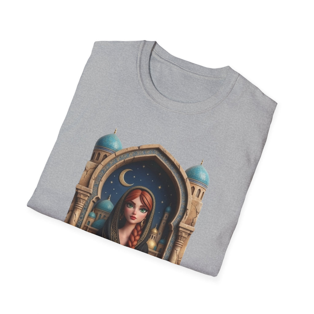 Arabic Princess Portrait T-Shirt — Middle Eastern Archway Art Tee