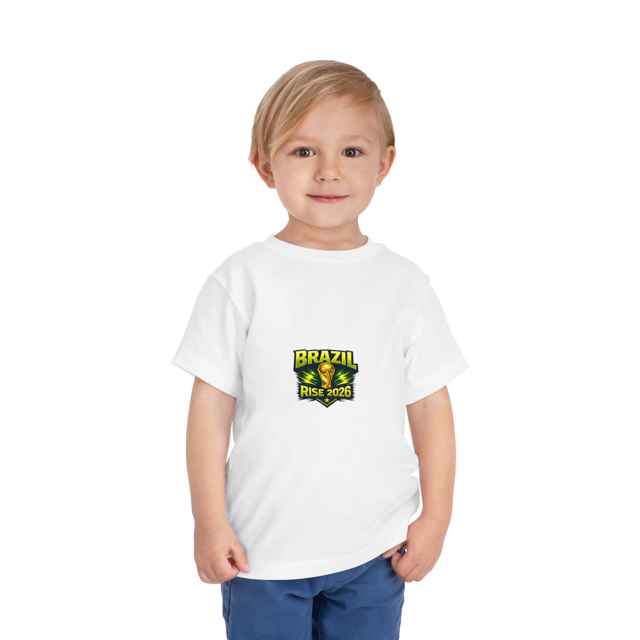 Brazil Map Toddler Tee – 'Brazil Rise 2026' Kids Soccer Fan Shirt