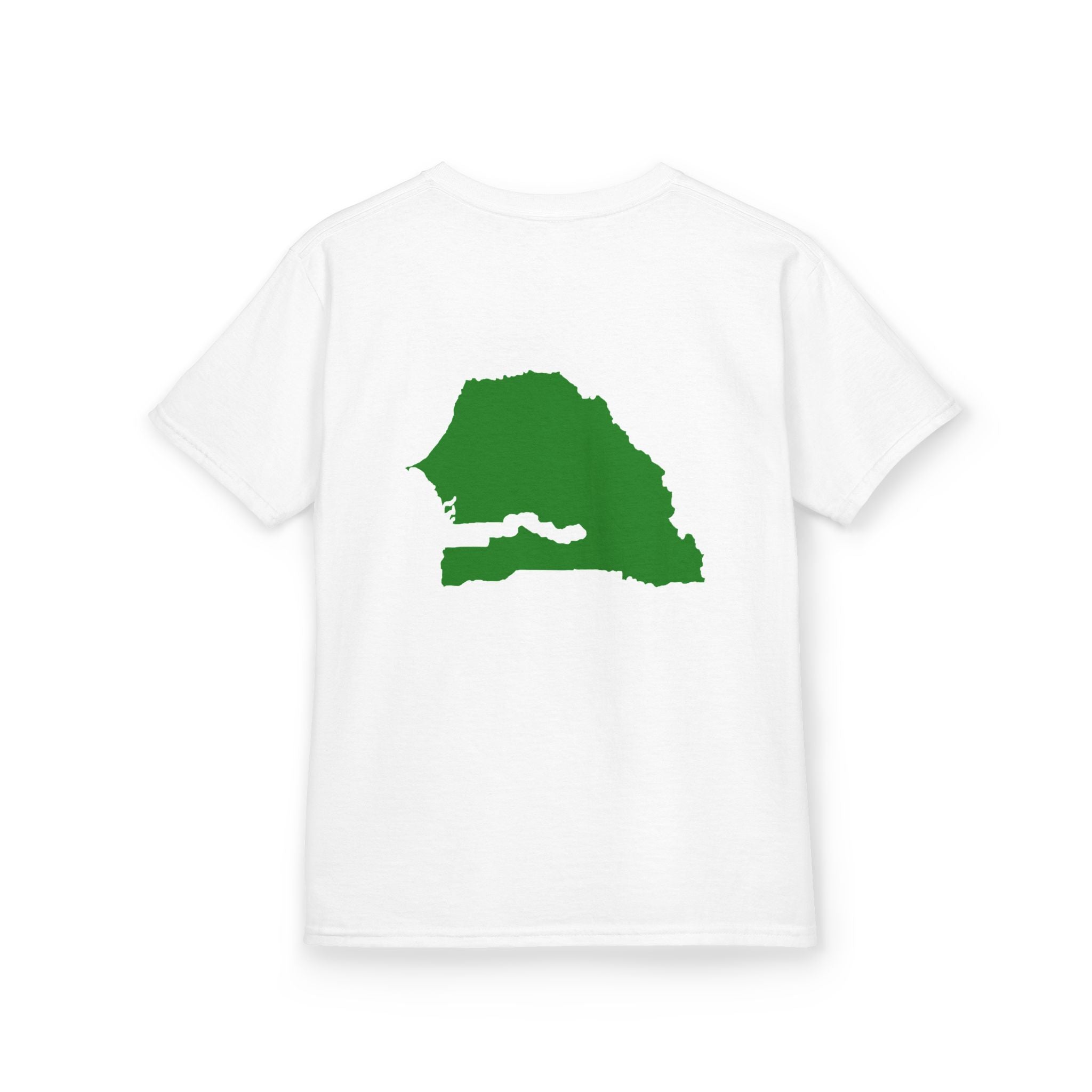 Senegal 2026 Kids T-Shirt — Cup Lion Crest with Map