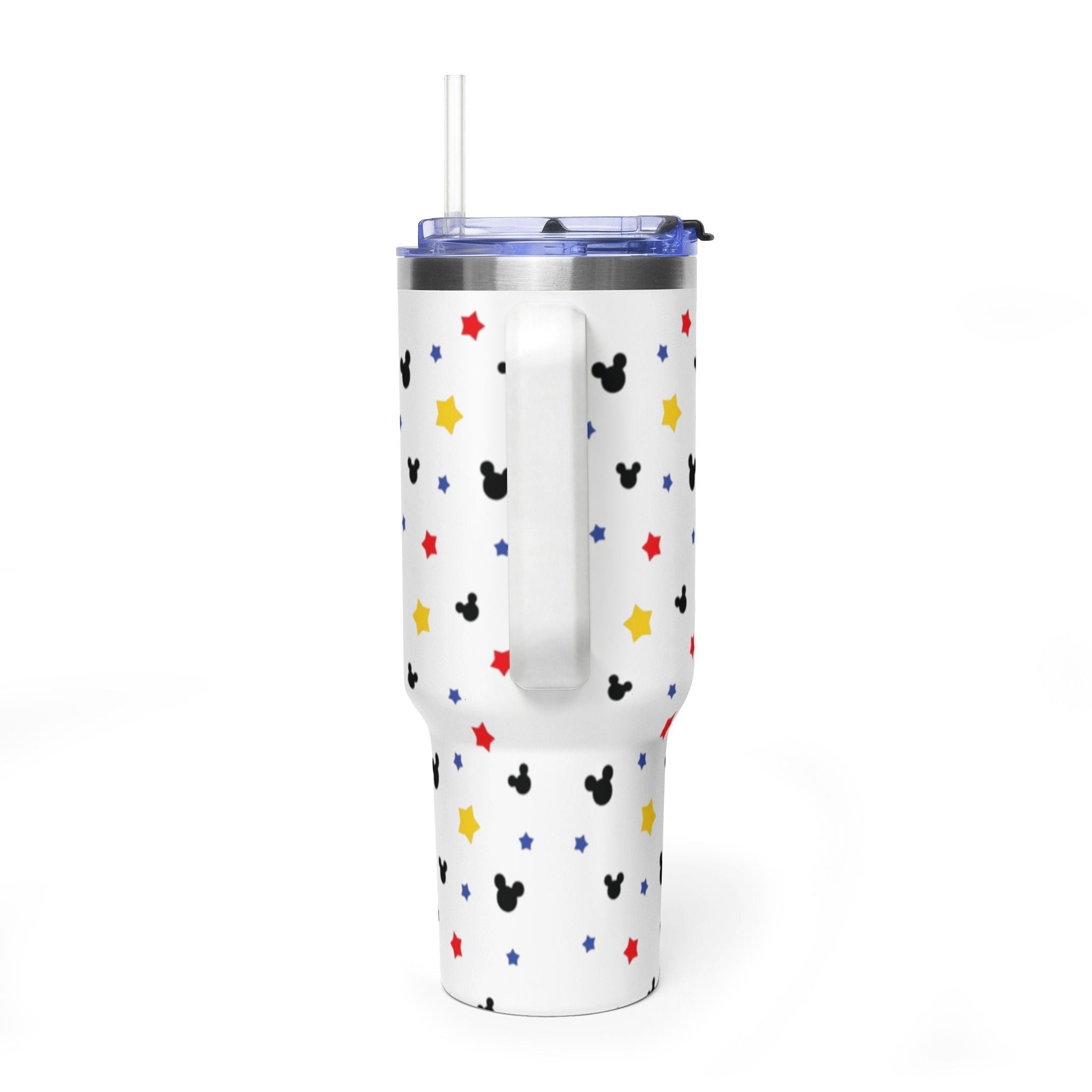 Mickey Mouse 40oz Vacuum Tumbler — Insulated Travel Mug with Straw