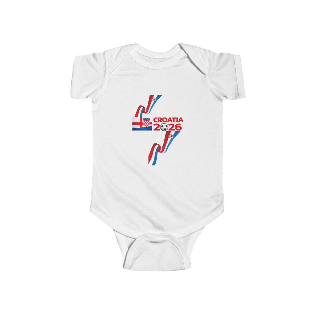 Croatia 2026 Baby Bodysuit – Infant Soccer Fan Onesie