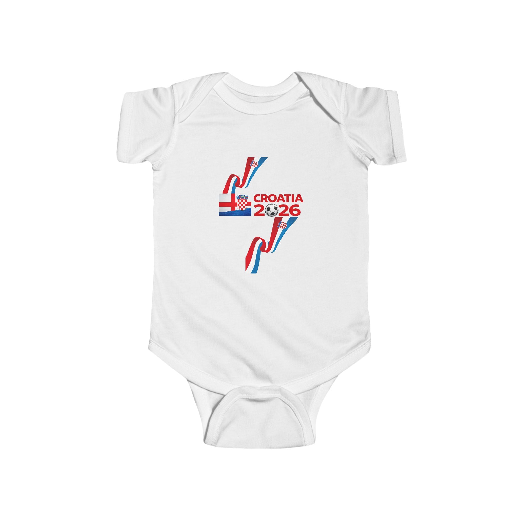 Croatia 2026 Baby Bodysuit – Infant Soccer Fan Onesie