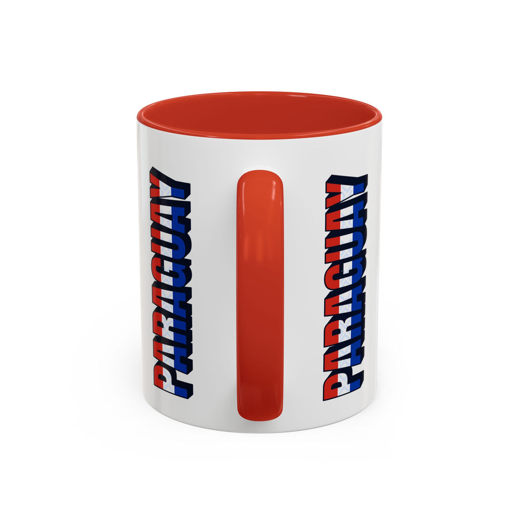 Paraguay Flag Accent Coffee Mug – Patriotic 11/15oz Ceramic Mug