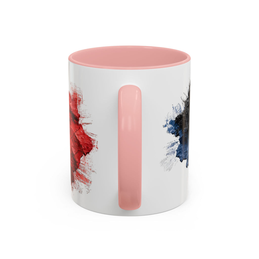 Belgium Flag Coffee Mug – Distressed Watercolor Accent Mug (11/15oz)