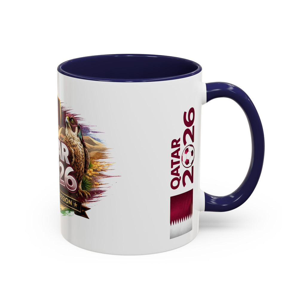 Qatar 2026 Football Passion Accent Coffee Mug (11/15oz)