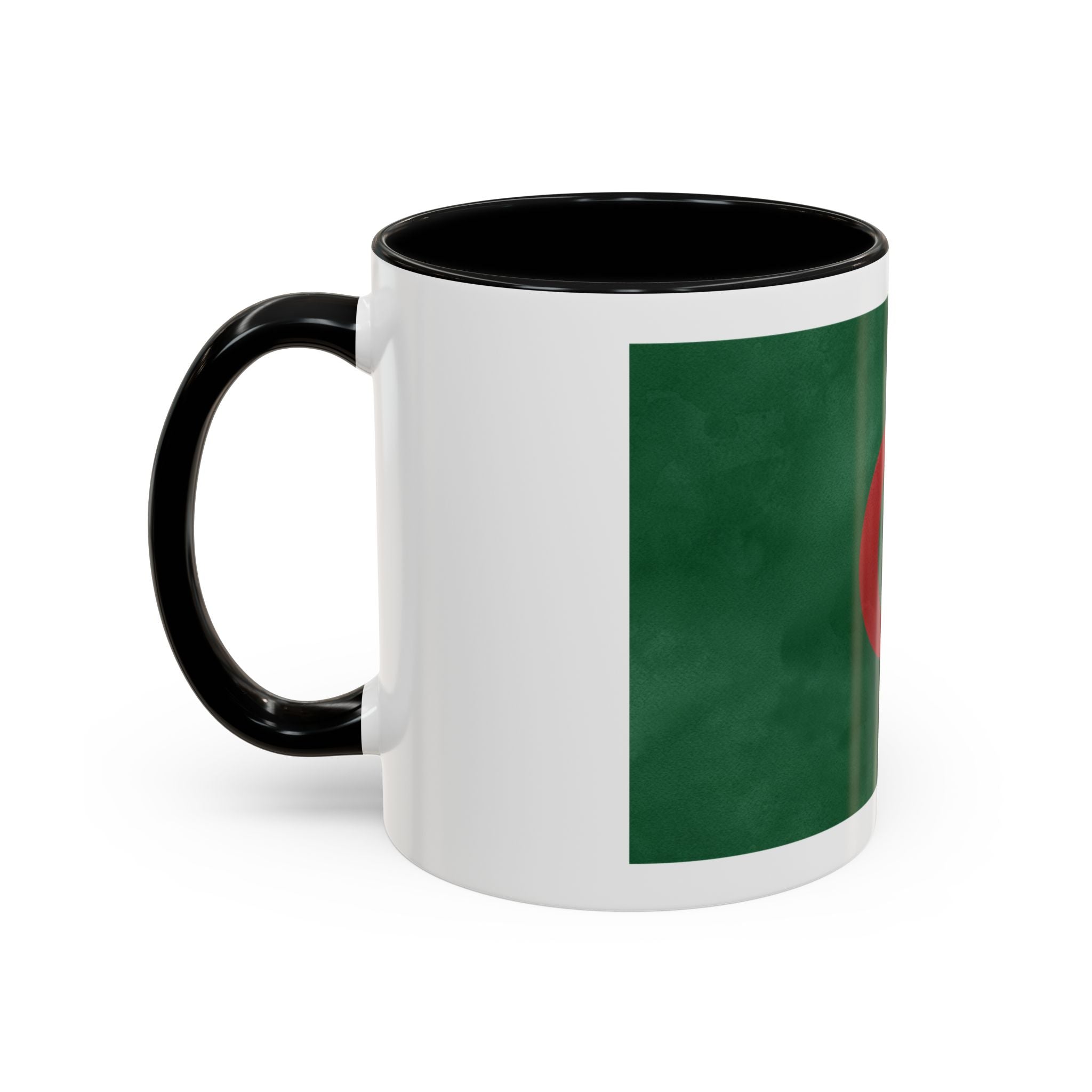 Algeria Flag Accent Coffee Mug (11/15oz) — Crescent & Star National Pride Tea Cup