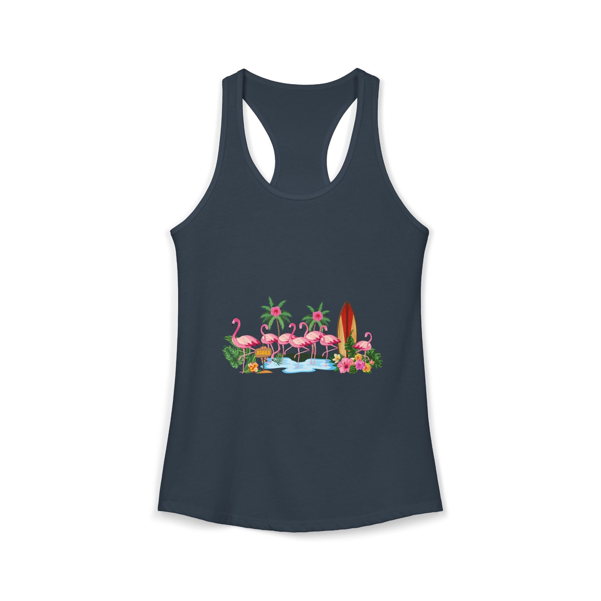 Women's Ideal Racerback Tank Flamingo Beach