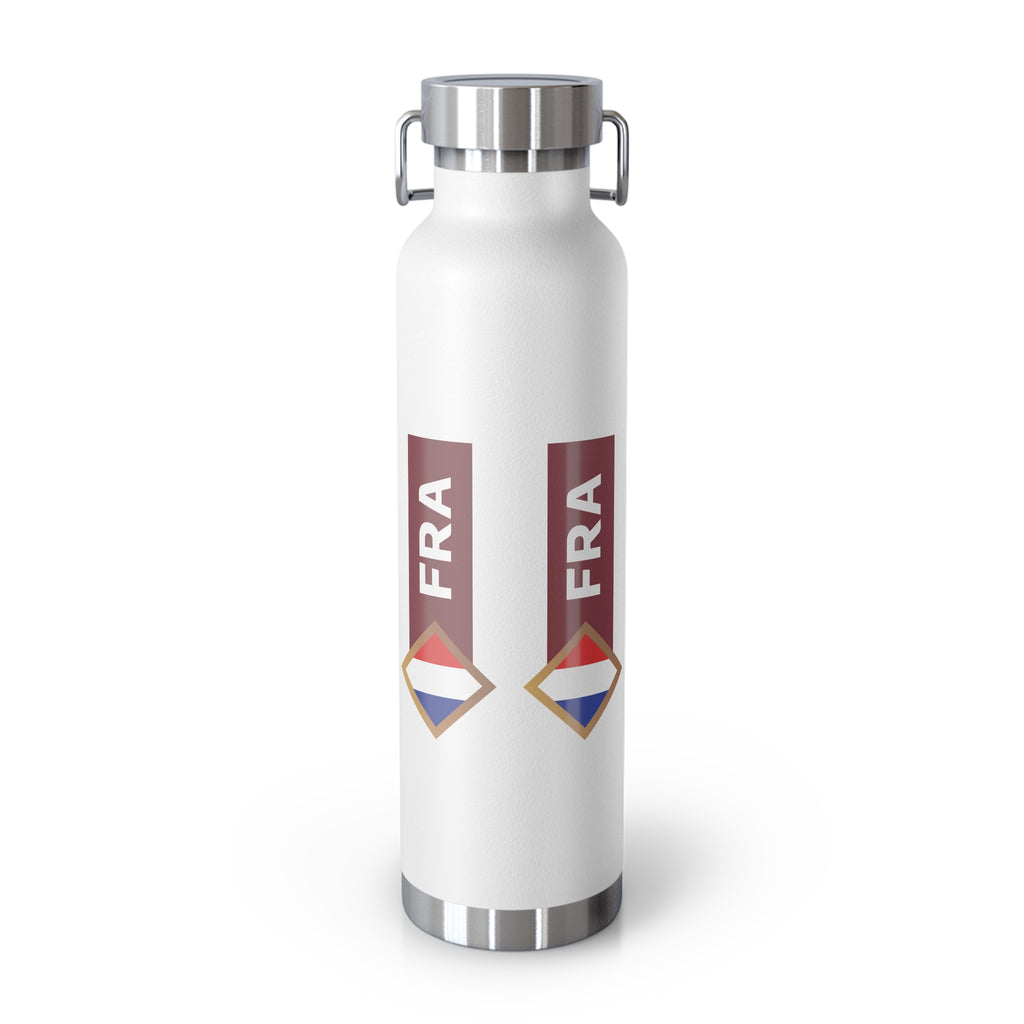 France 2026 Soccer Water Bottle — 22oz Insulated Stadium Bottle