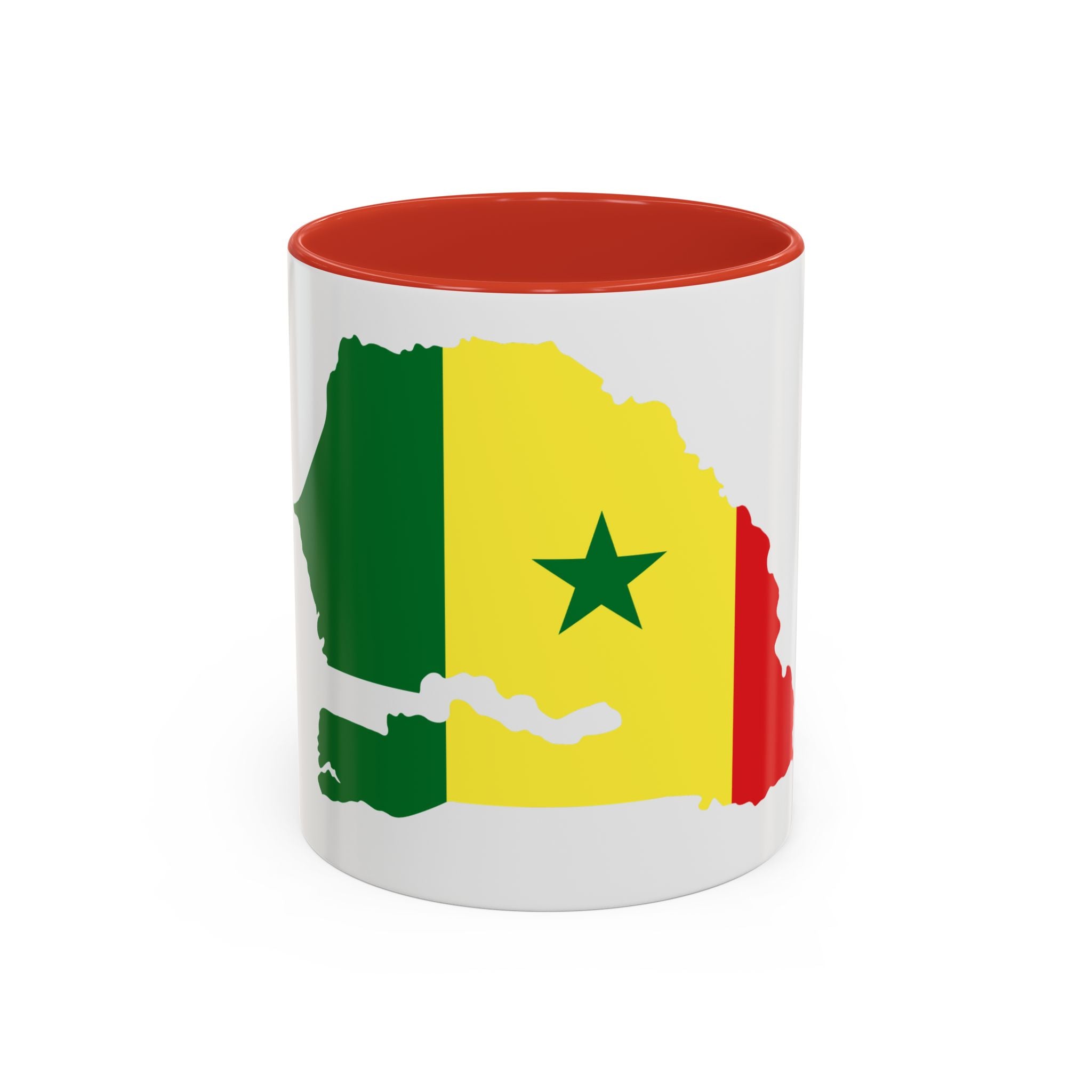 Senegal Flag Map Accent Coffee Mug – Pride Gift for Senegalese Coffee Lovers