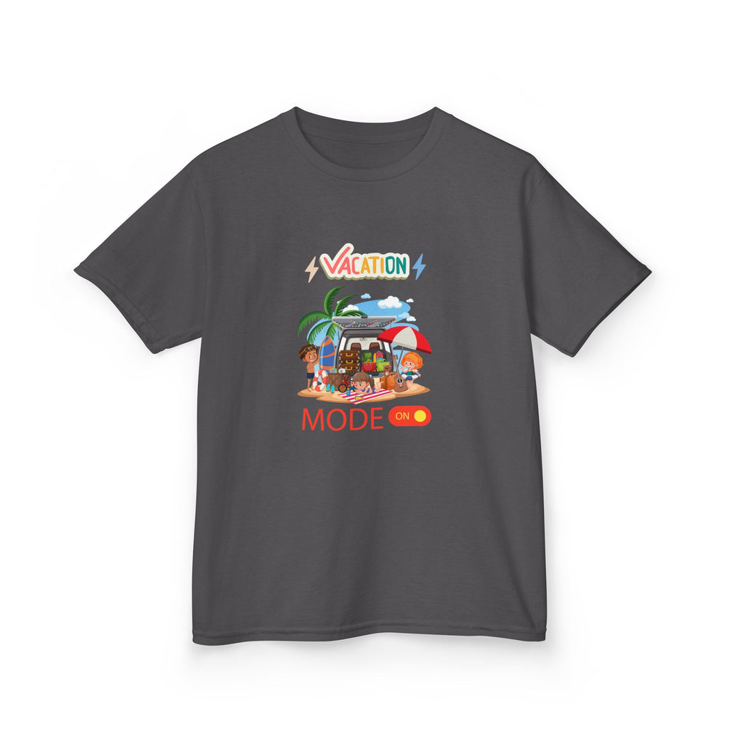Kids Tee — "Vacation Mode" Beach Graphic Shirt