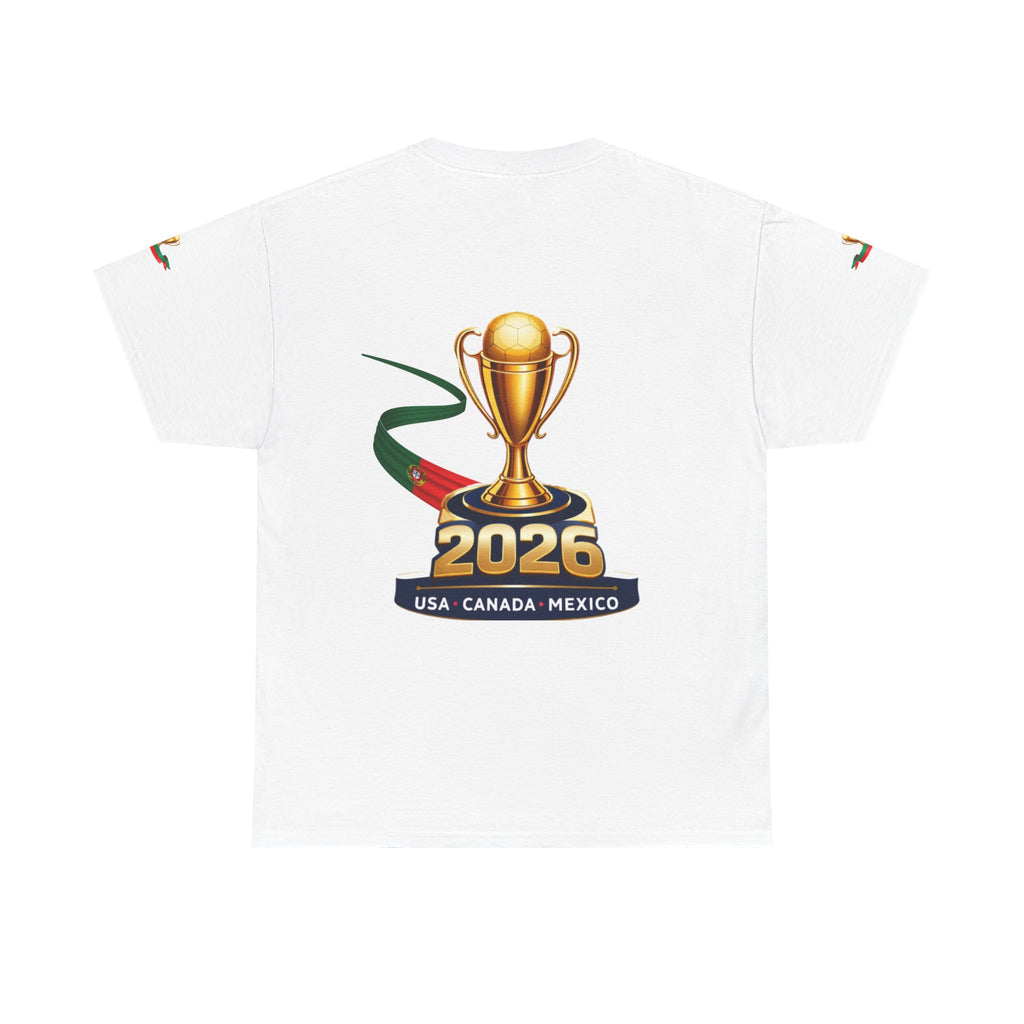 Portugal 2026 Soccer T-Shirt — Cup Trophy Design (USA Canada Mexico)