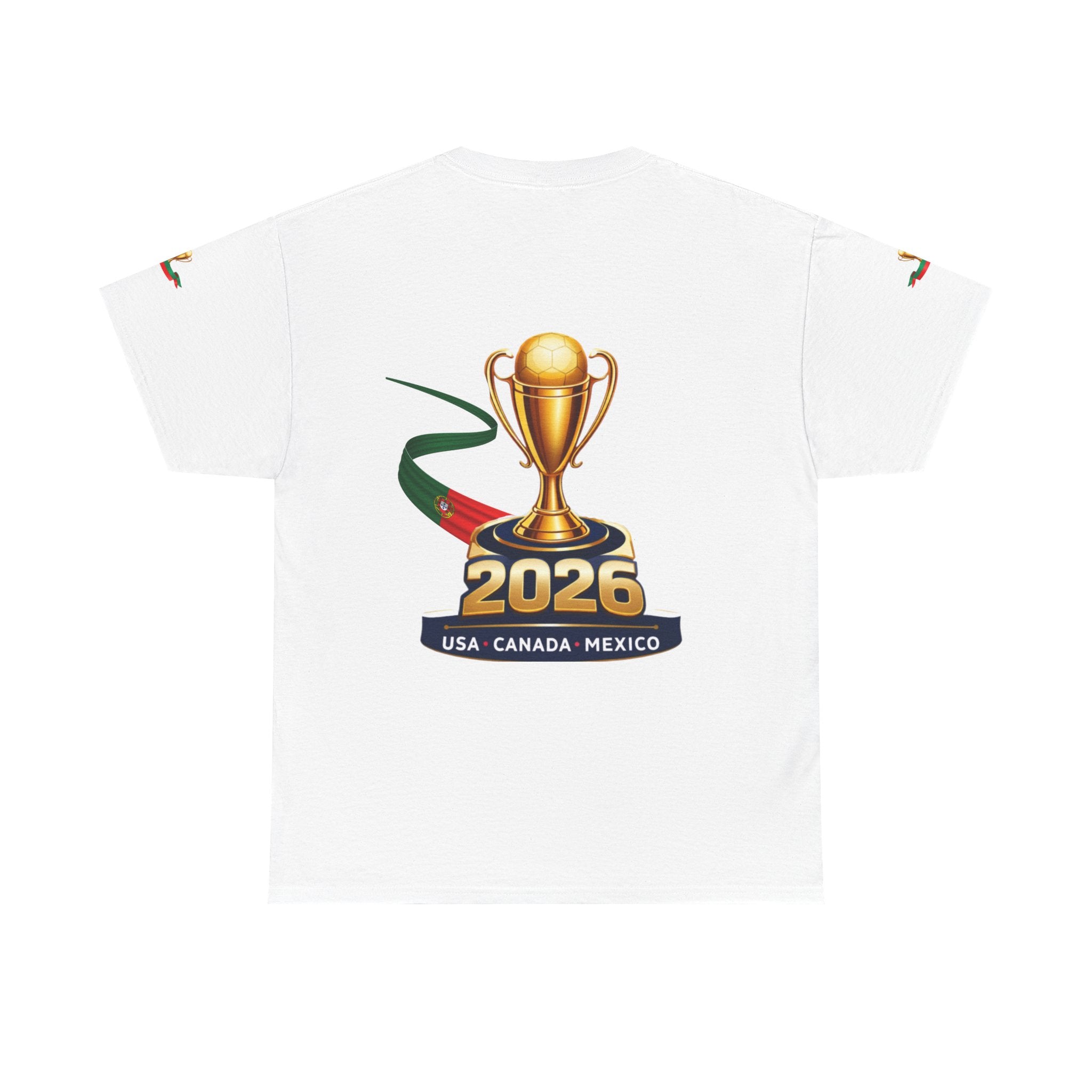 Portugal 2026 Soccer T-Shirt — Cup Trophy Design (USA Canada Mexico)