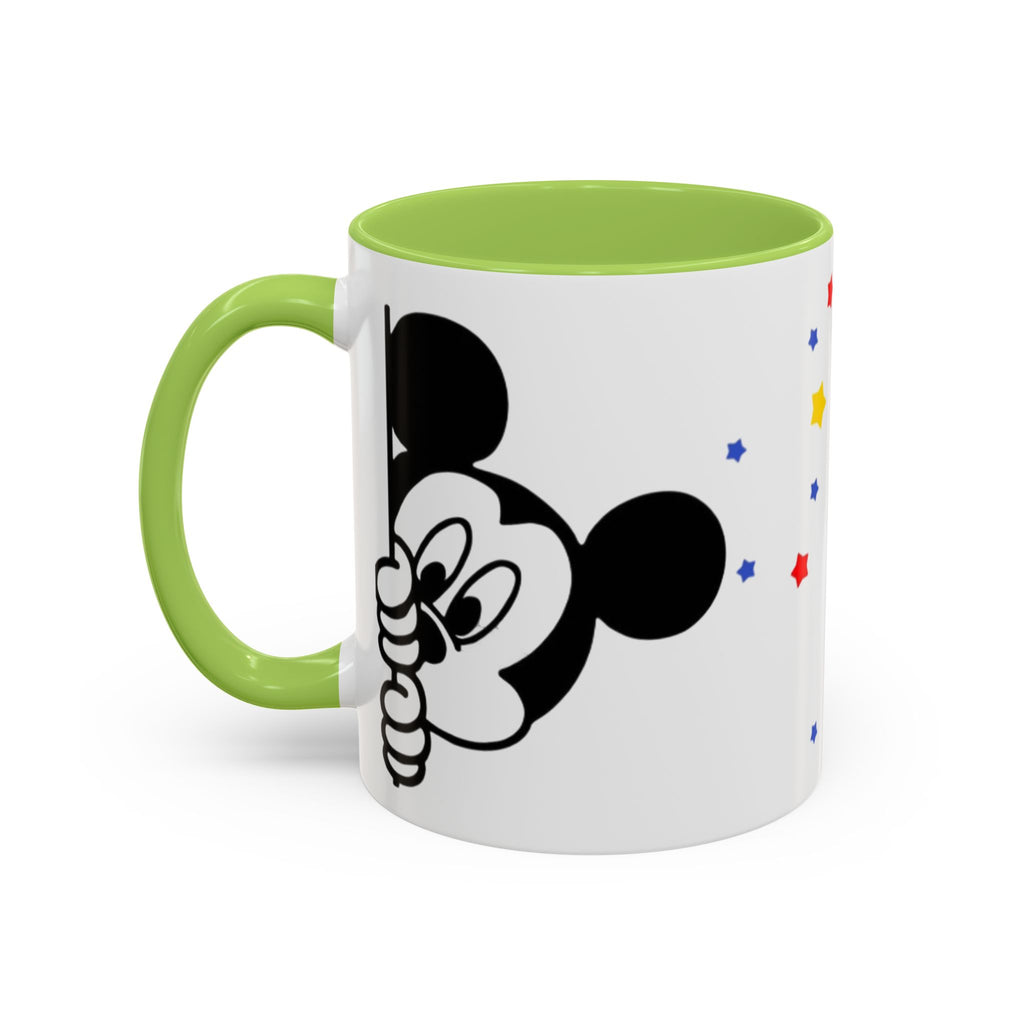 Mickey Mouse Accent Coffee Mug – Stars Pattern (11 oz)