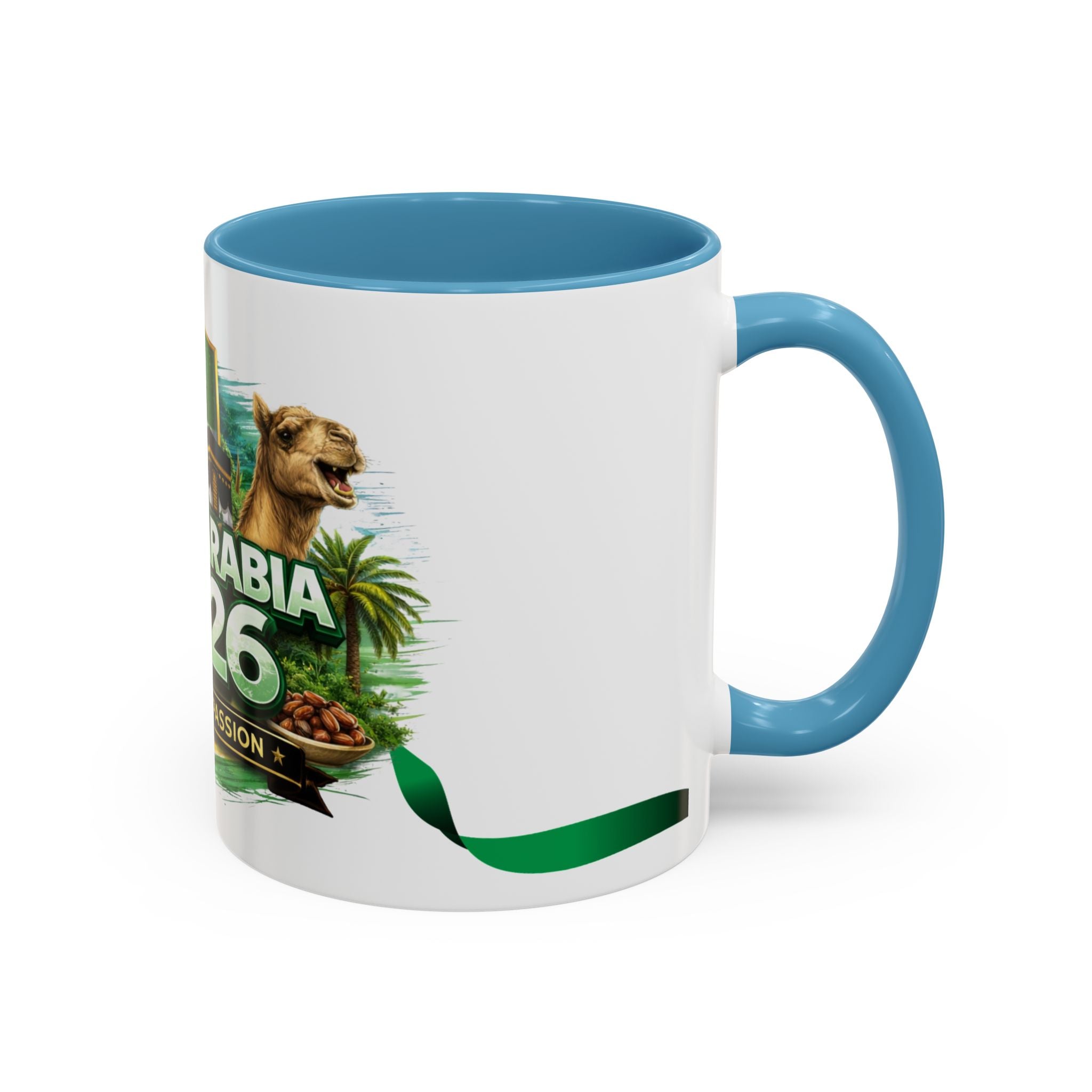 Saudi Arabia 2026 Football Passion Accent Coffee Mug – Cup Soccer Fan Gift