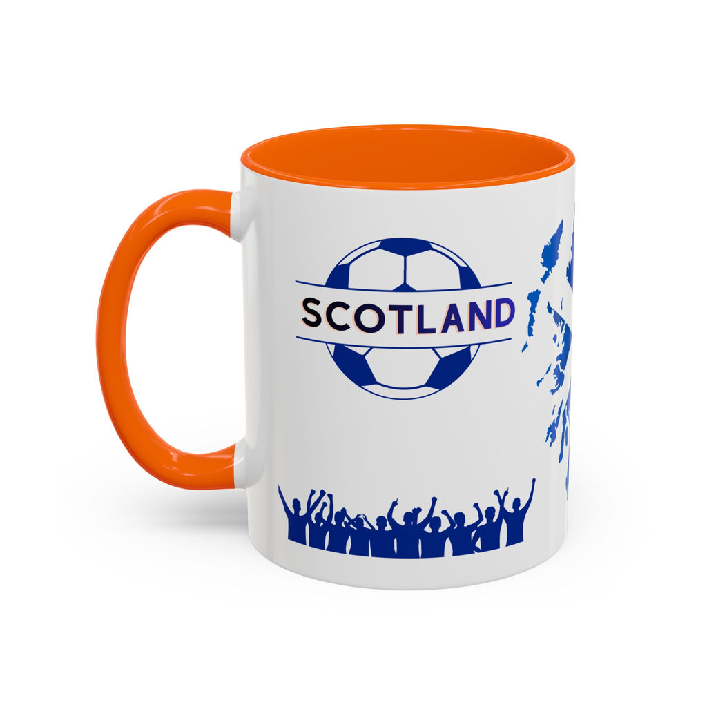 Scotland Soccer Fan Coffee Mug – Scottish Flag & Supporters 11/15oz Accent Mug