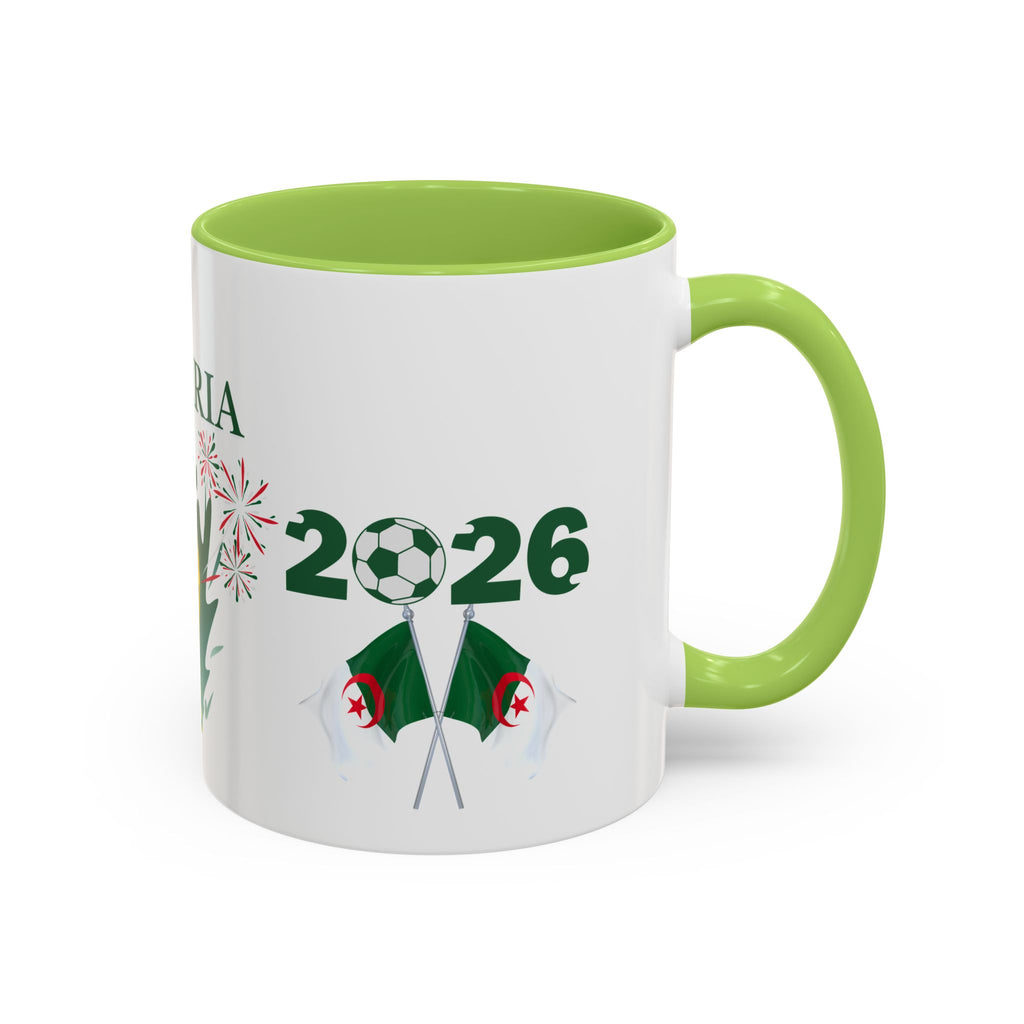 Algeria 2026 Cup Coffee Mug - Soccer Fan Accent Mug