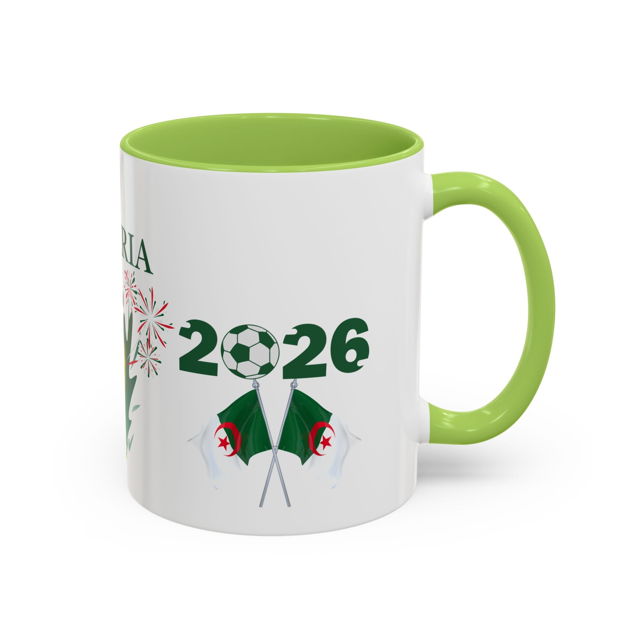 Algeria 2026 Cup Coffee Mug - Soccer Fan Accent Mug