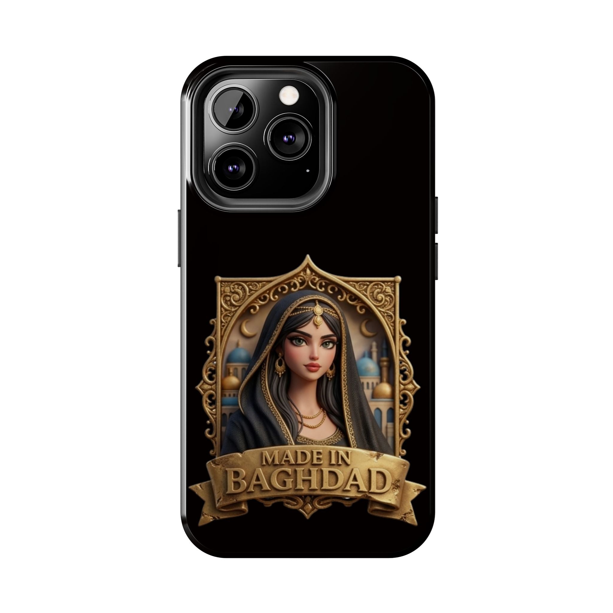 Made in Baghdad Phone Case — Elegant Middle Eastern Portrait Tough Protective Case