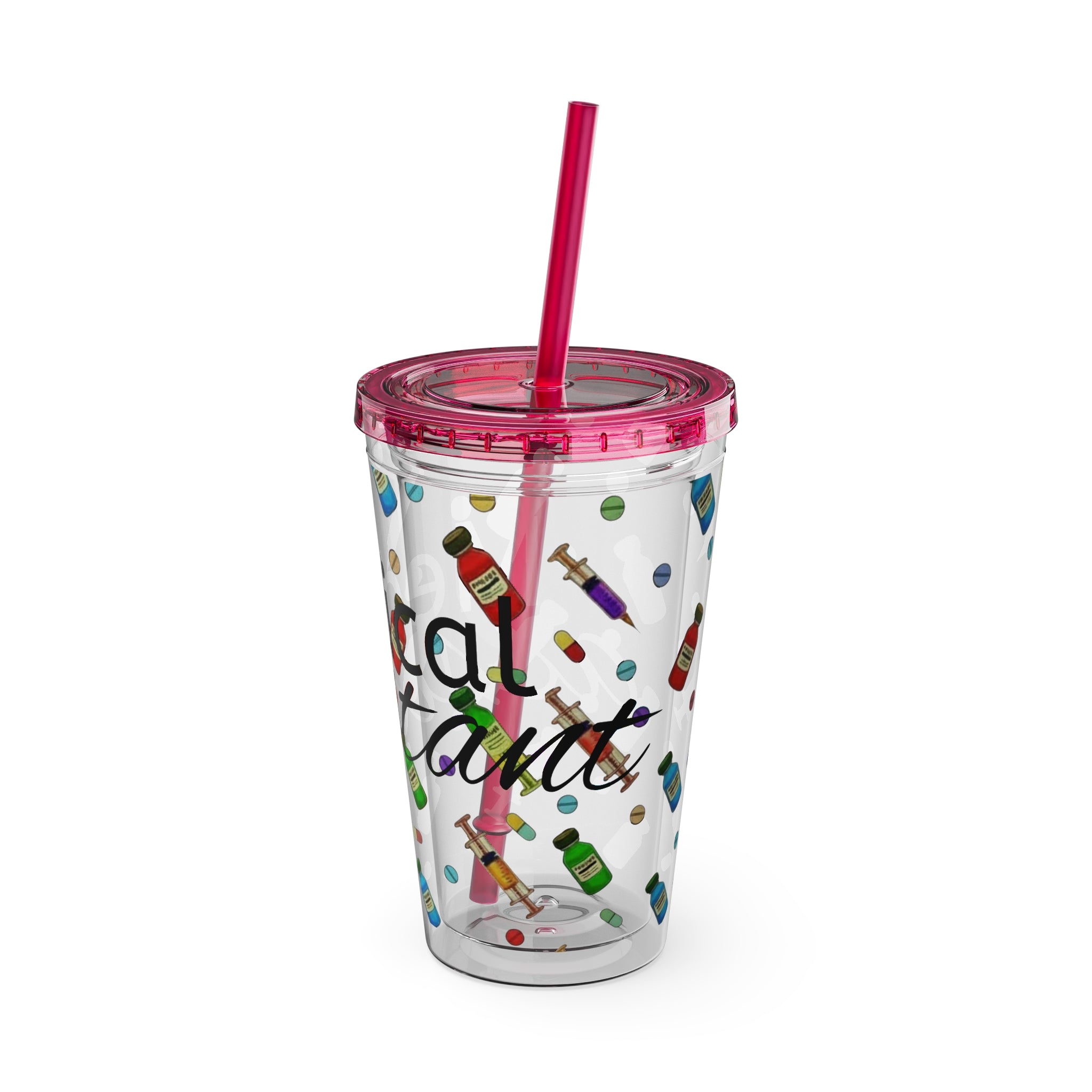 Medical Assistant Tumbler with Straw