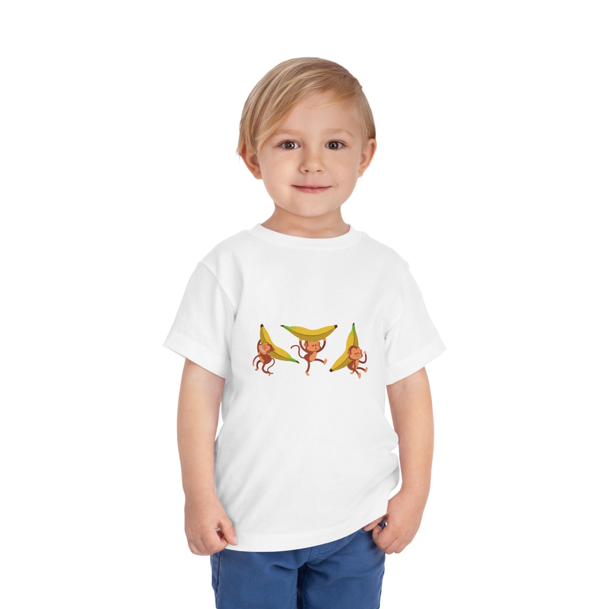 Toddler Tee — Dancing Banana Monkeys Cute Kids Shirt
