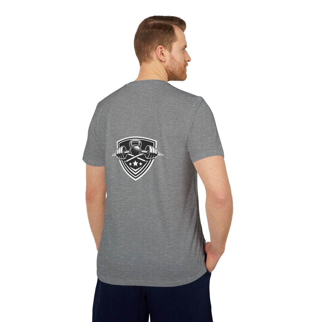 Fitness Graphic T-Shirt — Vintage Bodybuilder Barbell Design