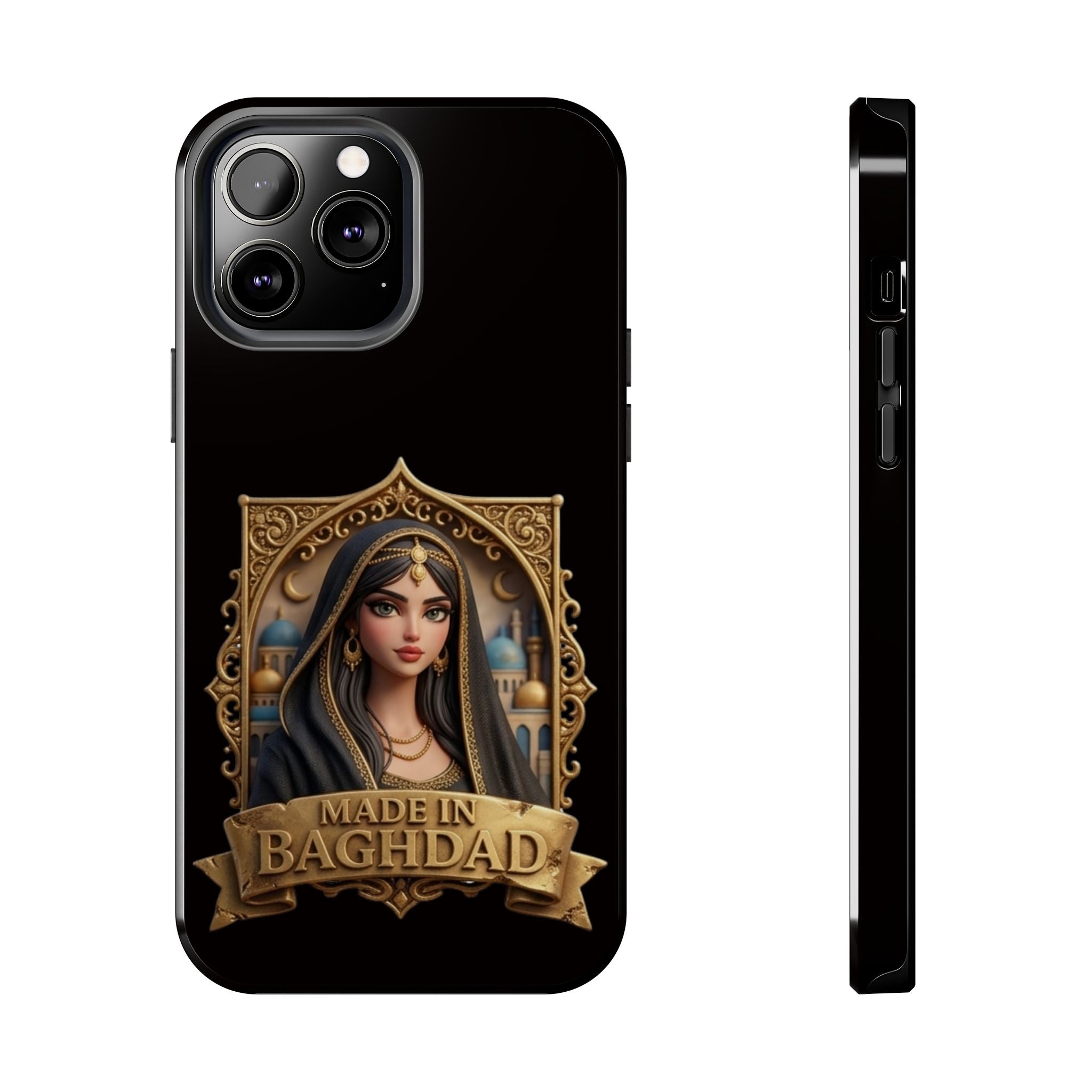 Made in Baghdad Phone Case — Elegant Middle Eastern Portrait Tough Protective Case