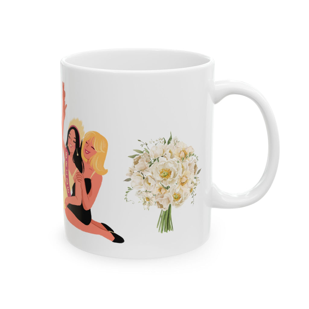 Bachelorette Party Ceramic Mug – Bridesmaid Squad Coffee Cup (11oz/15oz)