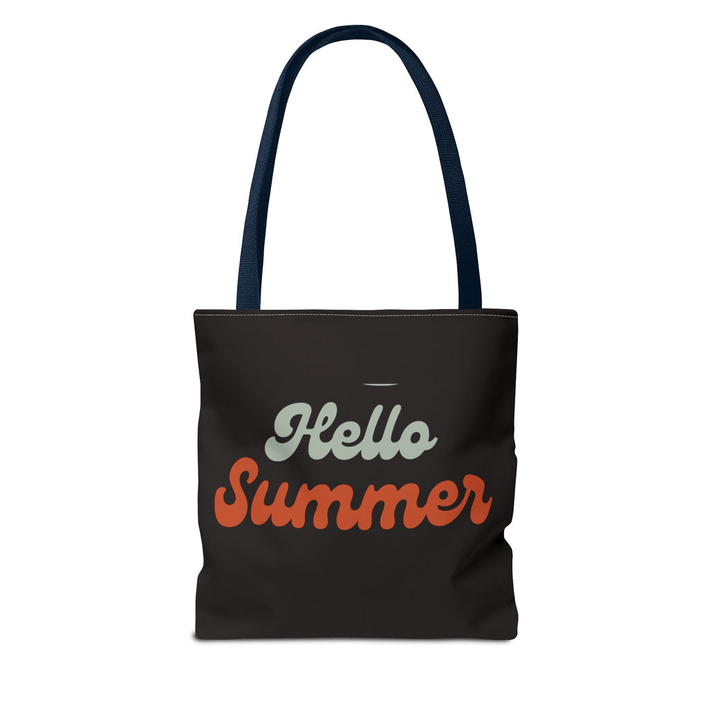 Hello Summer Skeleton Tote Bag — 'Salt Licked Memories' Beach Graphic