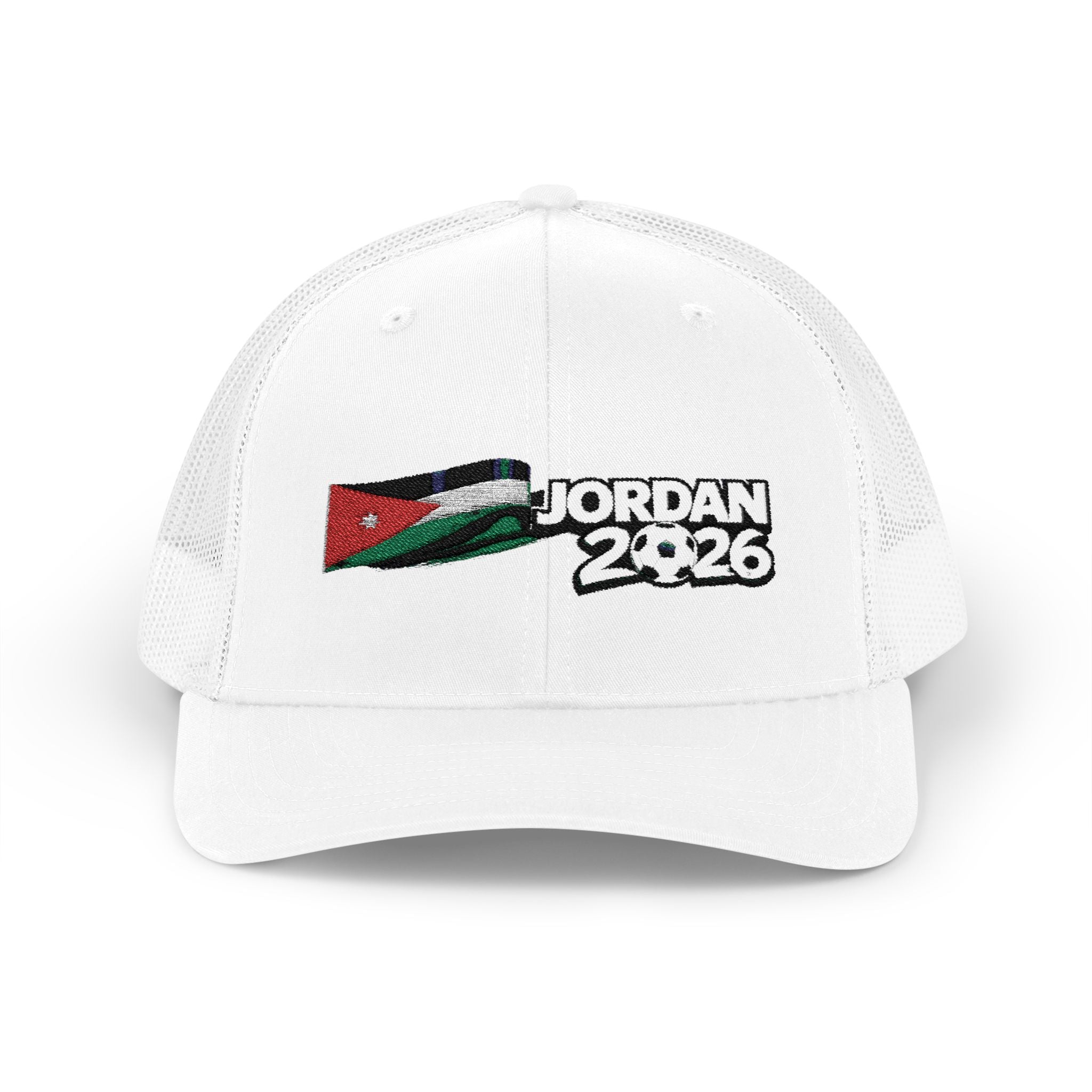 Jordan 2026 Embroidered Trucker Cap – Jordan Flag Snapback Hat
