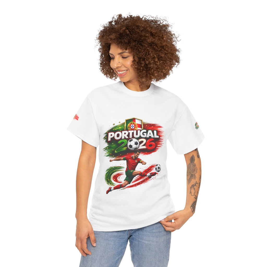 Portugal 2026 Soccer T-Shirt — Cup Style Football Jersey Design