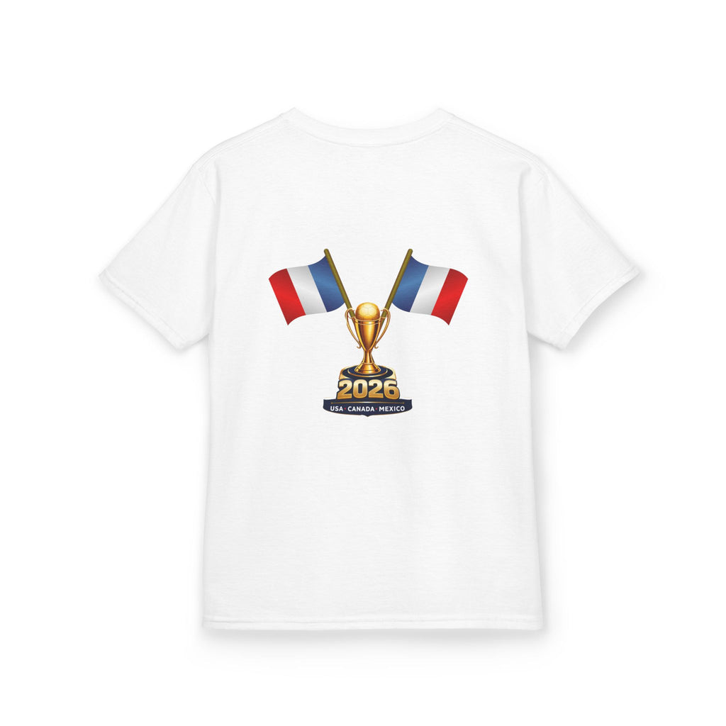 France 2026 Kids T‑Shirt — World Cup Trophy & French Flag Soccer Tee