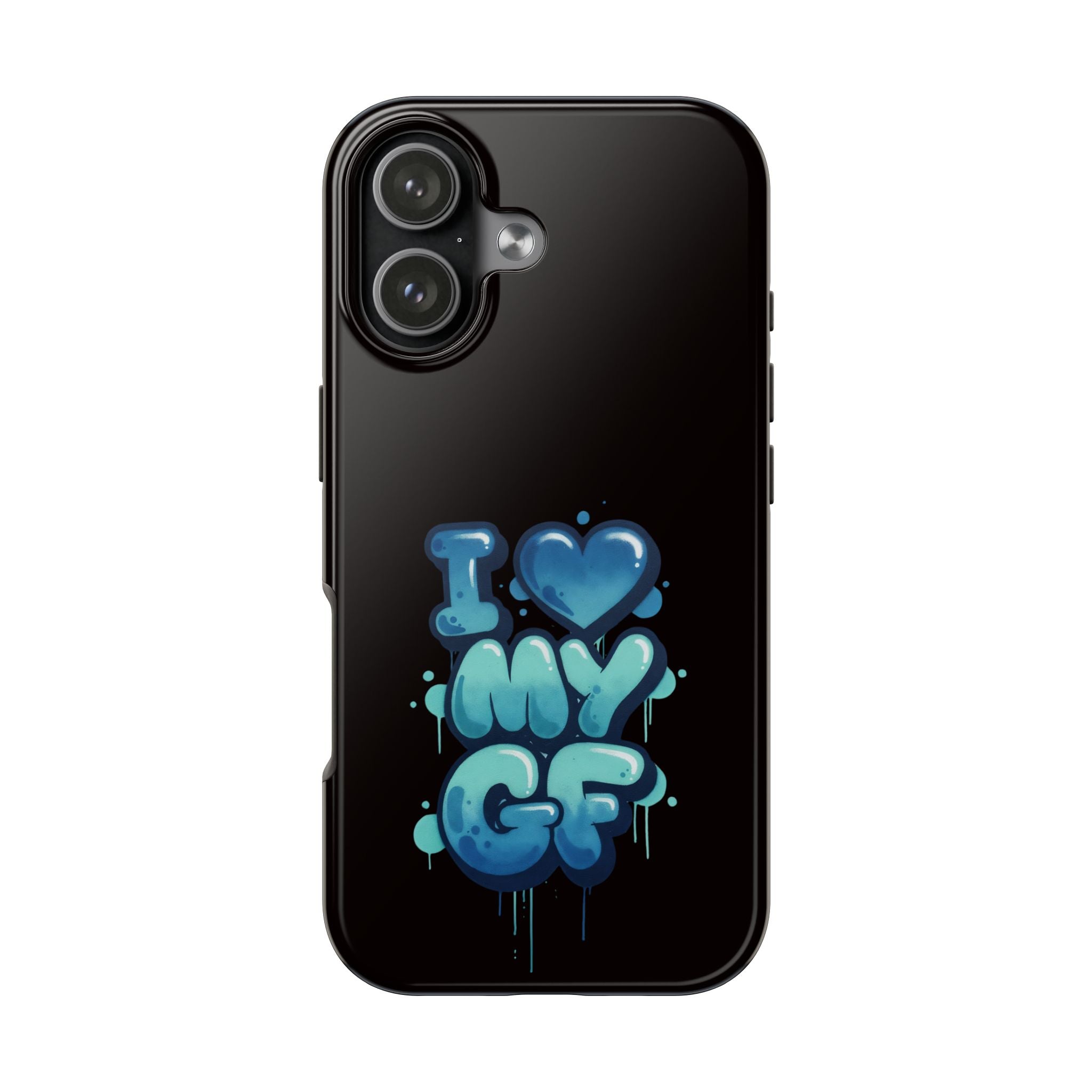 I Love My GF Phone Case — Protective Glossy "I  My GF" Design