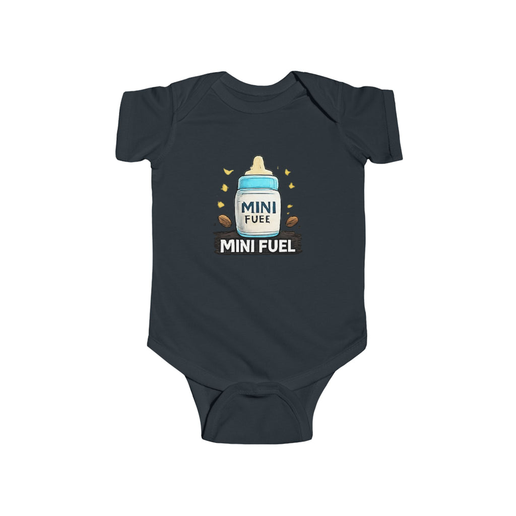 Mini Fuel Baby Bodysuit — Cute Bottle Graphic Infant Onesie