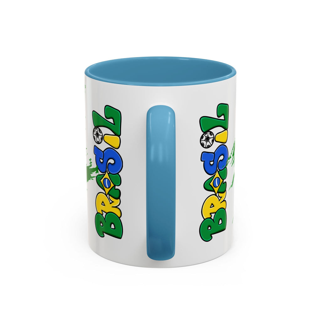 Brazil Flag Accent Coffee Mug — Brasil Pride 11/15oz