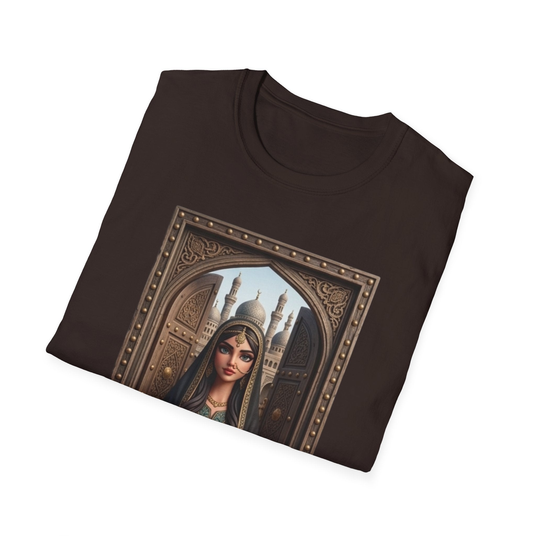 Arabian Princess Portrait T-Shirt — Arabic Calligraphy Design