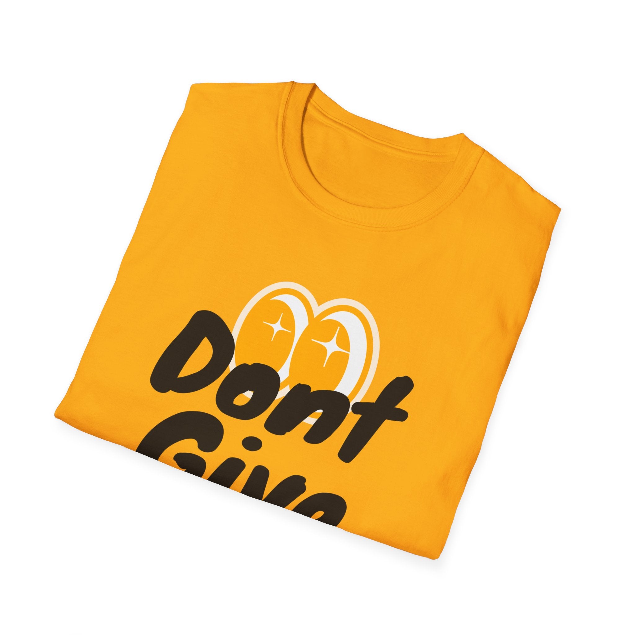 Don't Give Up T-Shirt — Motivational Graphic Tee with Positive Icons