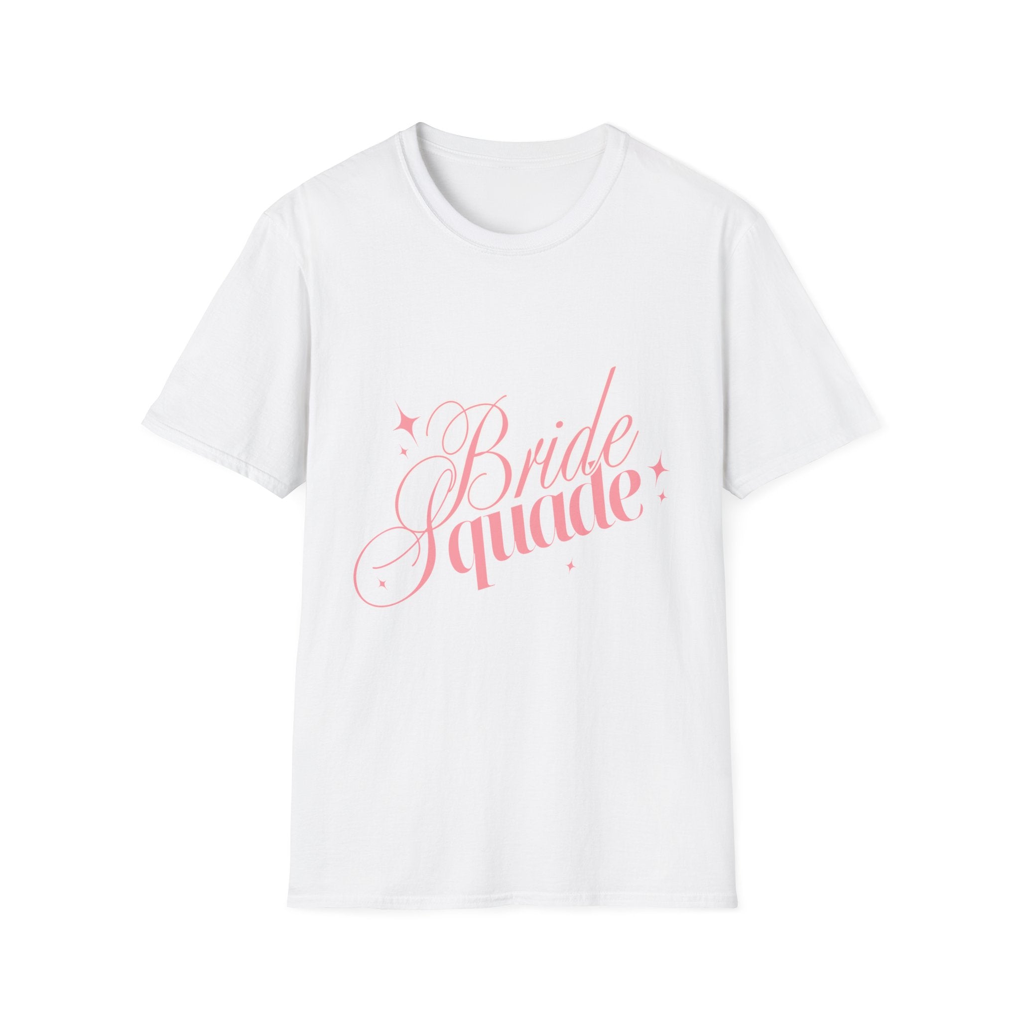 Bride Squad T-Shirt - Pink Script Bachelorette Party Tee