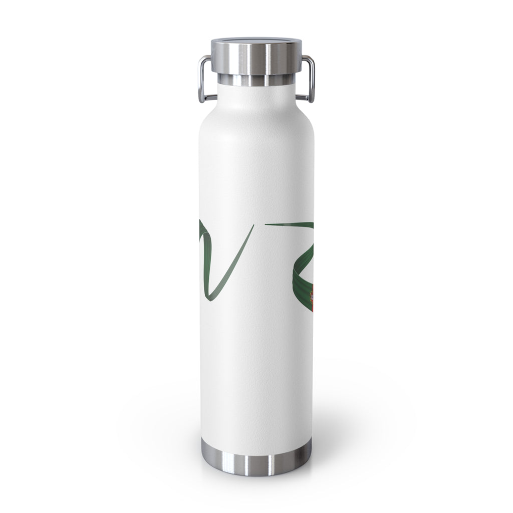 Portugal Soccer Stainless Steel Water Bottle — 22oz Vacuum Insulated Sports Bottle