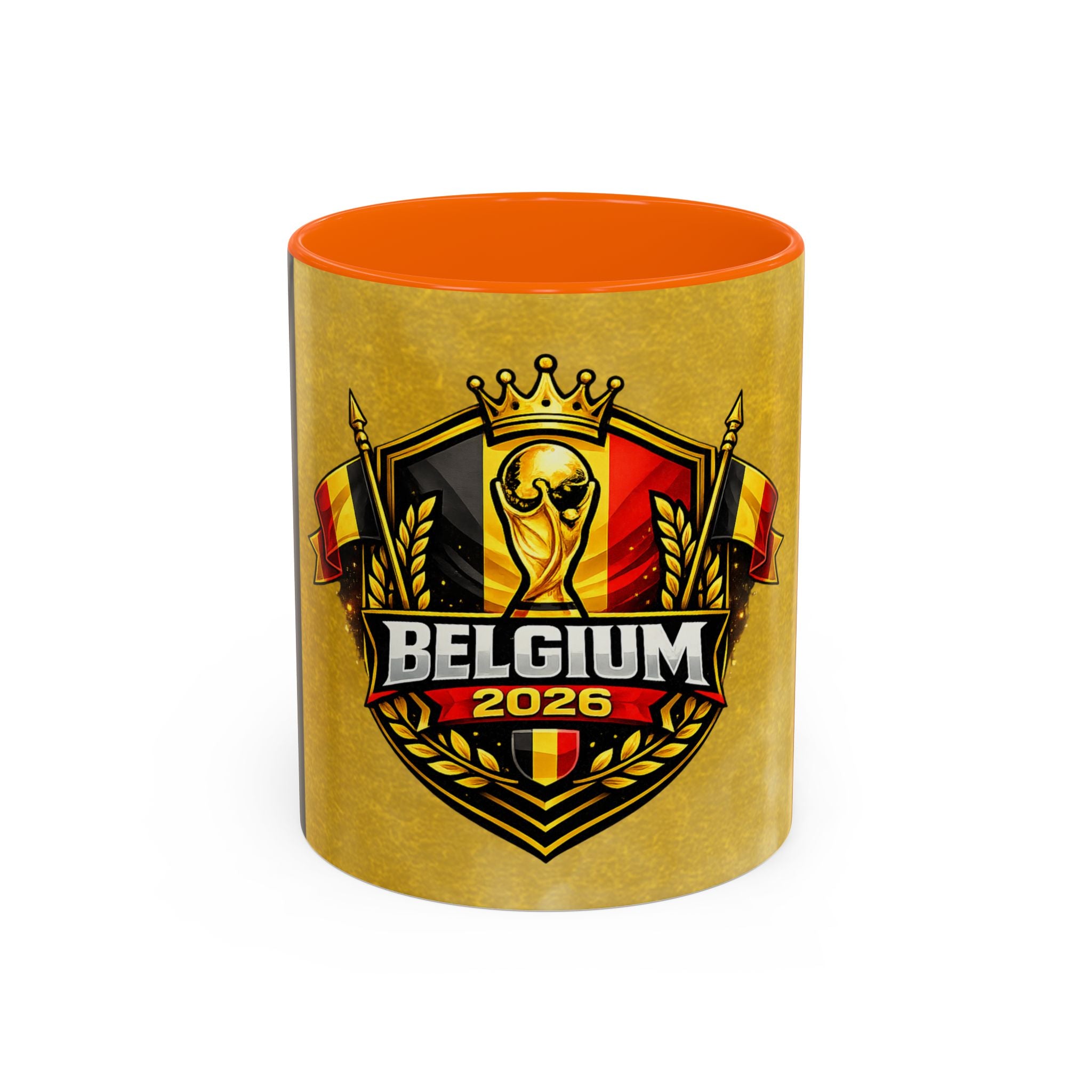 Belgium 2026 Soccer Crest Coffee Mug — Cup Fan Gift (11/15oz)