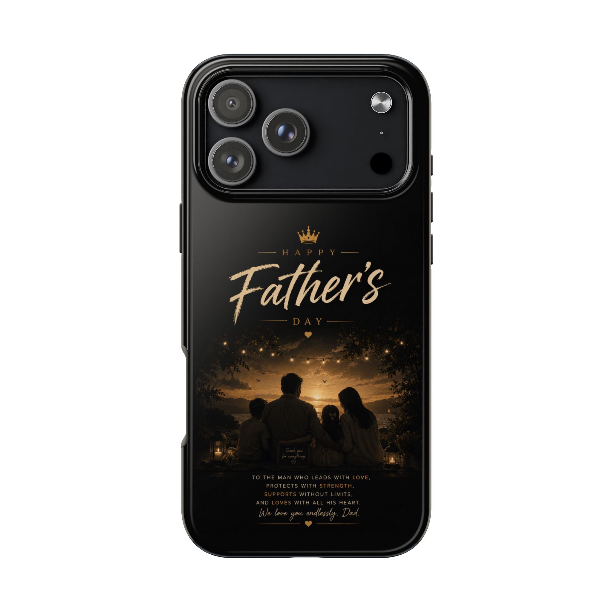 Father’s Day Tough Phone Case — Personalized Sentimental Nightscape Design