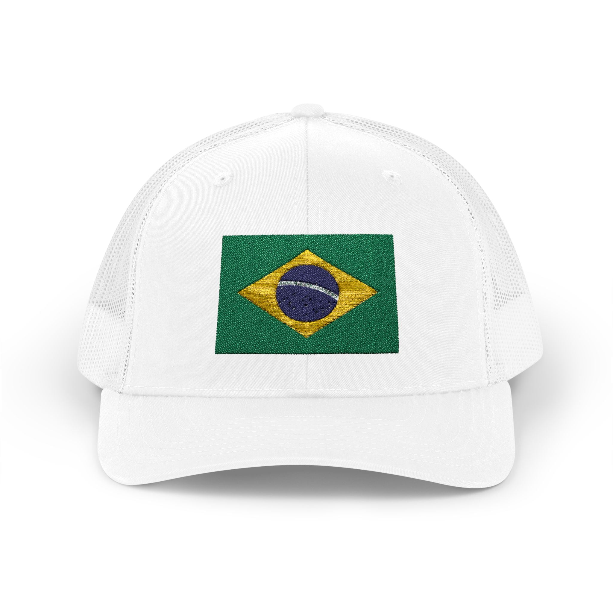 Brazil Flag Snapback Trucker Cap — Embroidered Brazilian Flag Hat