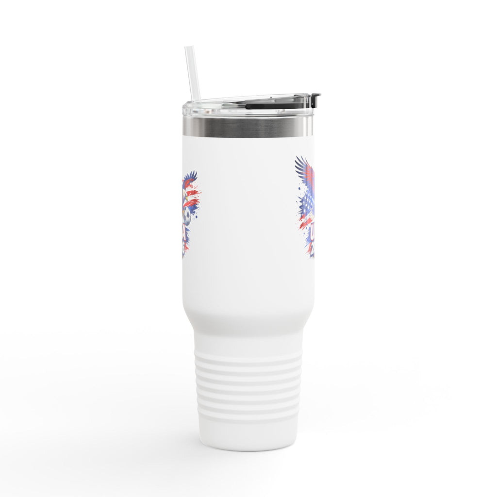 40oz Insulated Travel Mug — Patriotic USA 2026 Eagle Design