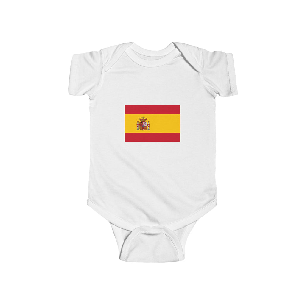 Spain Flag Baby Bodysuit – Infant Spanish Pride Onesie
