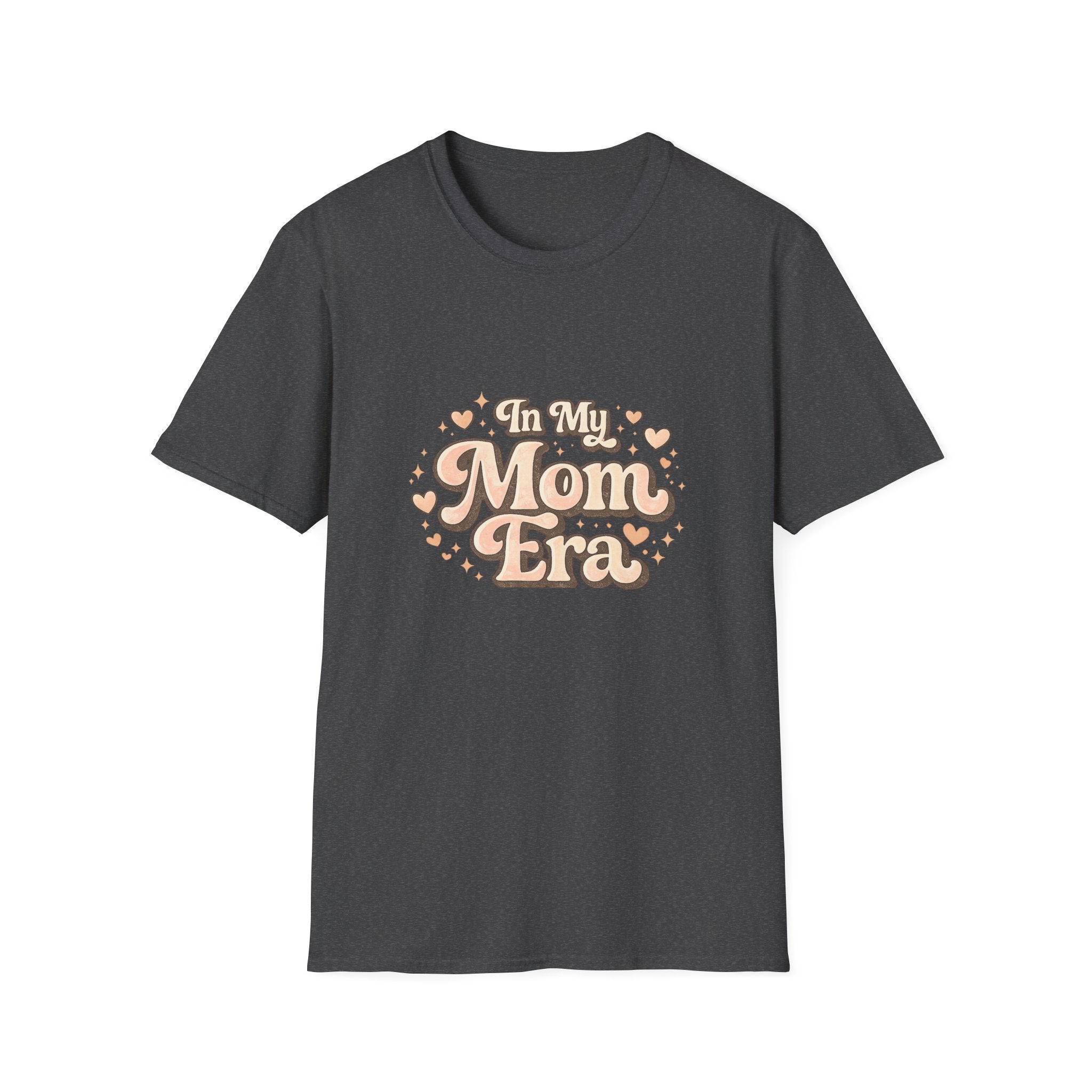 Mom Era T‑Shirt — "In My Mom Era" Vintage Heart Graphic