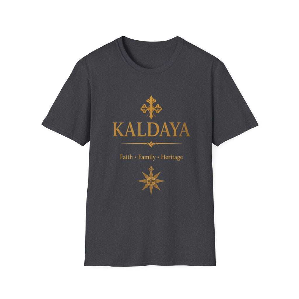 KALDAYA Gold Logo T‑Shirt — Elegant Faith & Heritage Tee