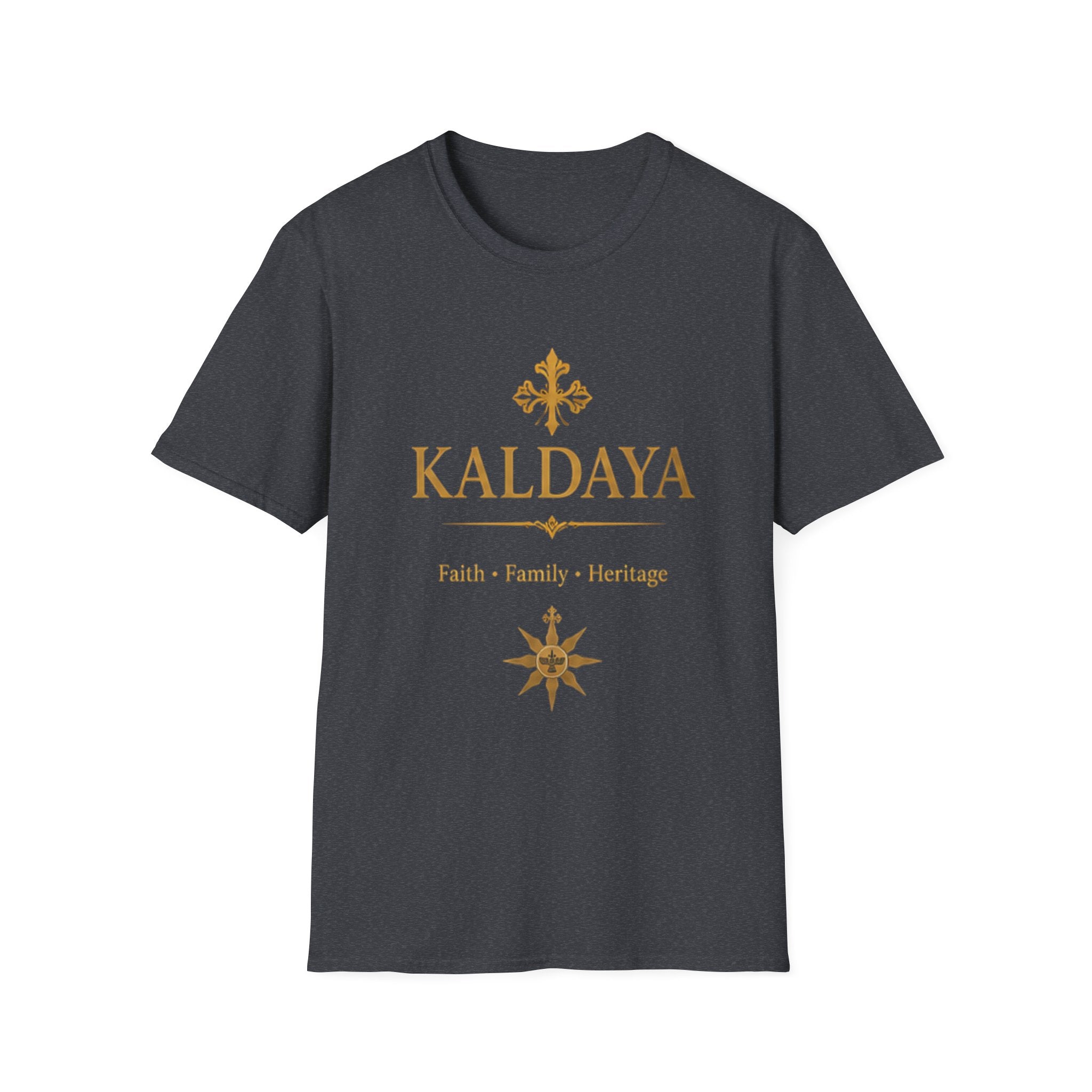 KALDAYA Gold Logo T‑Shirt — Elegant Faith & Heritage Tee