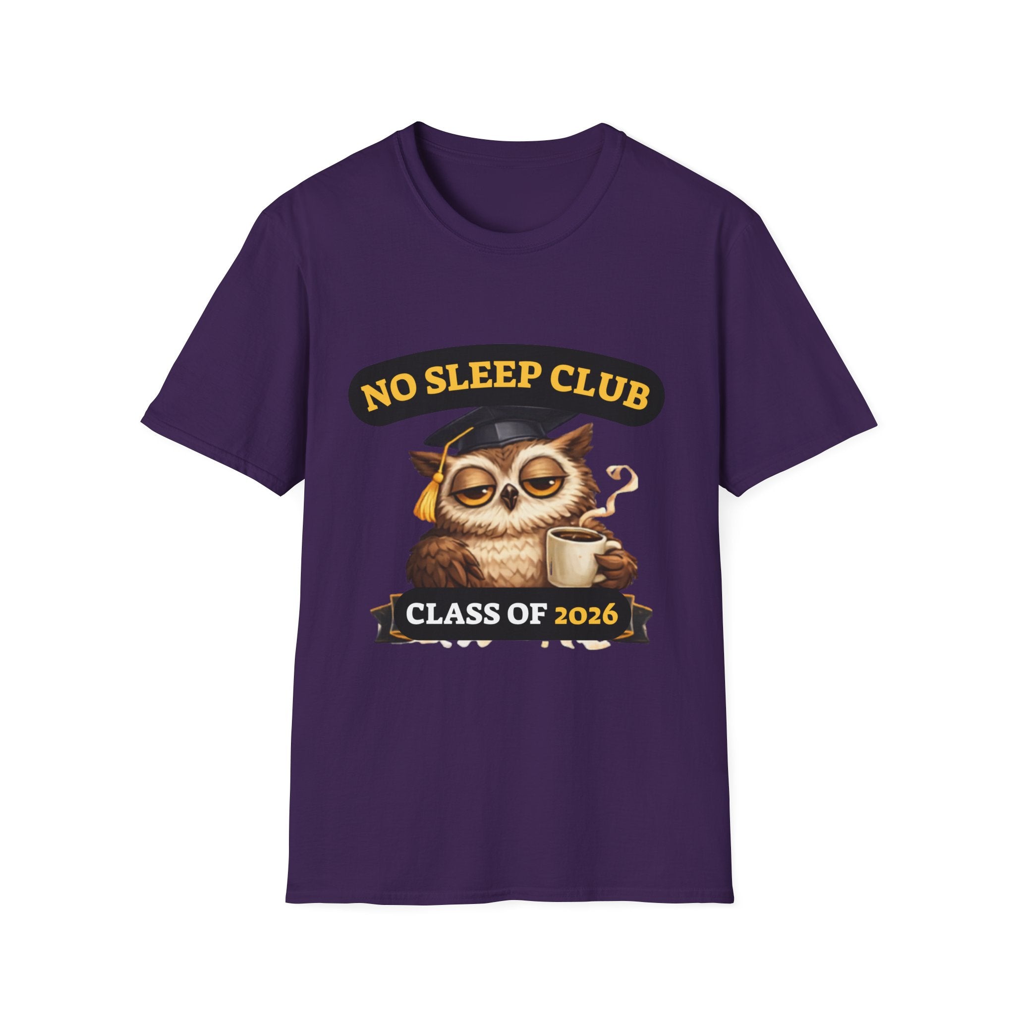 No Sleep Club Class of 2026 T-Shirt — Graduation Owl Tee