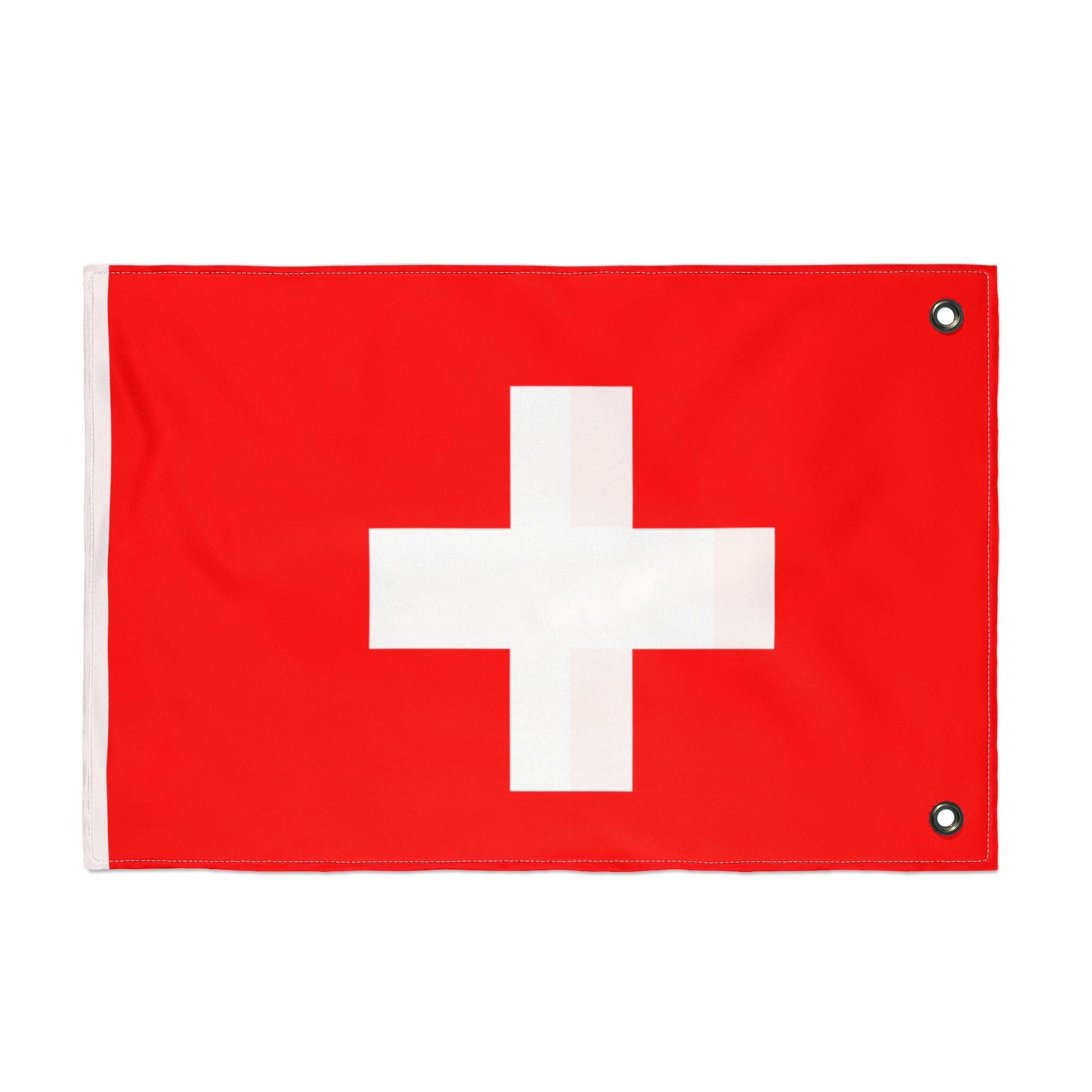 Switzerland Cross Flag — Double-Sided Outdoor Garden Flag