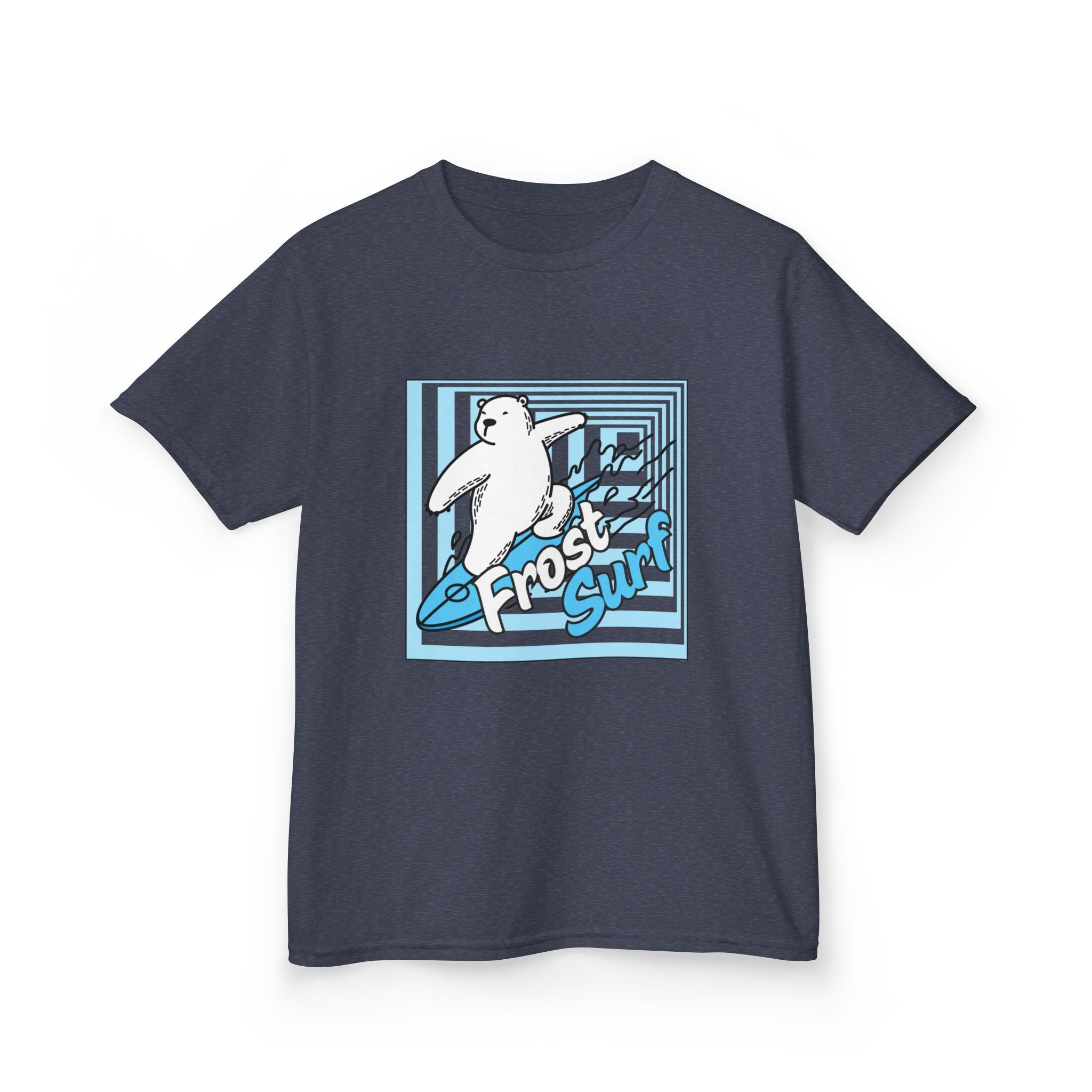Kids Tee — 'Frost Surf' Polar Bear Surfing Graphic